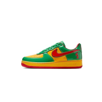 NIKE AIR JORDAN AIR FORCE 1 LOW LIL YACHTY CONCRETE BOYS LUCKY GREEN IH4383-300